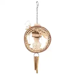 Pets Place Flamingo Vogelspeelgoed Hippie Nature - Vogelspeelgoed - 40 cm Beige aanbieding
