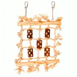 Pets Place Flamingo Vogelspeelgoed Bbq Web - Vogelspeelgoed - 27x3x37 cm Beige Natural aanbieding