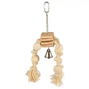 Pets Place Flamingo Vogelspeelgoed Bbq Hanger - Vogelspeelgoed - 38x5x32 cm Beige Natural aanbieding