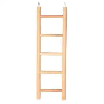 Pets Place Trixie Houten Ladder Voor Papegaaien - Vogelspeelgoed - 45 cm 5 Sporten aanbieding