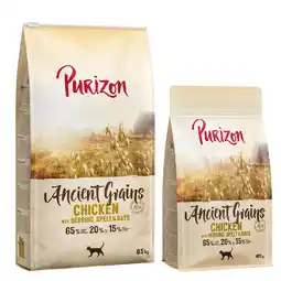 Zooplus 6,5 kg Purizon + 400 g gratis! - Ancient Grain Kip aanbieding