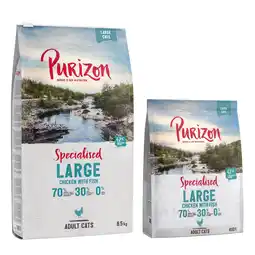 Zooplus 6,5 kg Purizon + 400 g gratis! - Large Adult Kip & Vis aanbieding