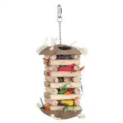 Pets Place Homestyle Vogelspeelgoed Stacker - Vogelspeelgoed - 33x11 cm aanbieding