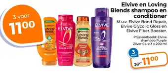 Trekpleister Elvive en Loving Blends shampoo en conditioner aanbieding