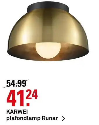 Karwei Plafondlamp Runar aanbieding