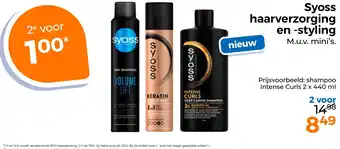 Trekpleister Syoss haarverzorging en styling aanbieding