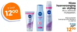 Trekpleister Nivea haarverzorging en styling aanbieding