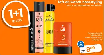 Trekpleister Taft en Got2b haarstyling aanbieding