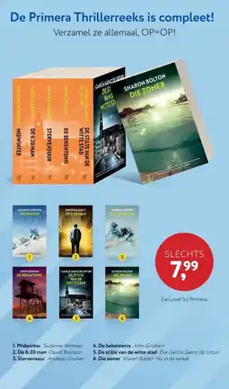 Primera De Primera Thrillerreeks is compleet! aanbieding