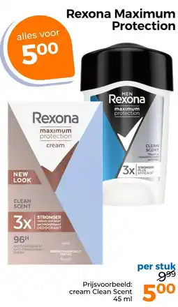 Trekpleister Rexona Maximum Protection aanbieding