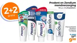 Trekpleister Prodent en Zendium mondverzorging aanbieding