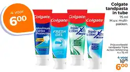 Trekpleister Colgate tandpasta in tube aanbieding