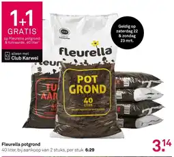 Karwei Fleurella potgrond aanbieding