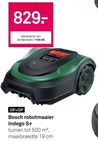 Karwei Bosch robotmaaier Indego S+ aanbieding