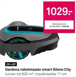 Karwei Gardena robotmaaier smart Sileno City aanbieding