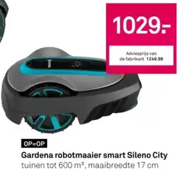 Karwei Gardena robotmaaier smart Sileno City aanbieding