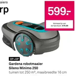 Karwei Gardena robotmaaier Sileno Minimo 250 aanbieding