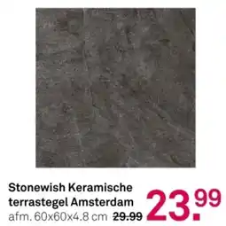 Karwei Stonewish Keramische terrastegel Amsterdam aanbieding