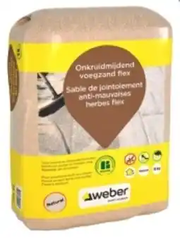 Karwei Weber onkruidmijdend voegzand flex, naturel aanbieding