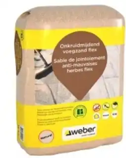 Karwei Weber onkruidmijdend voegzand flex, naturel aanbieding