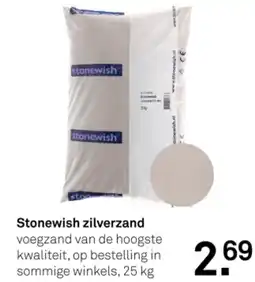 Karwei Stonewish zilverzand aanbieding