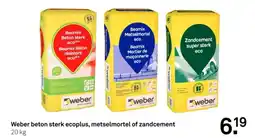 Karwei Weber beton sterk ecoplus, metselmortel of zandcement aanbieding