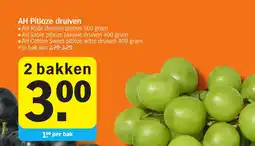 Albert Heijn AH Pitloze druiven aanbieding