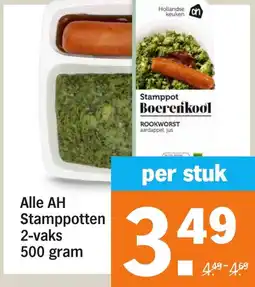 Albert Heijn Alle AH Stamppotten 2 vaks aanbieding