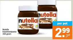 Albert Heijn Nutella hazelnootpasta aanbieding