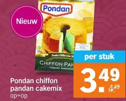 Albert Heijn Pondan chiffon pandan cakemix aanbieding