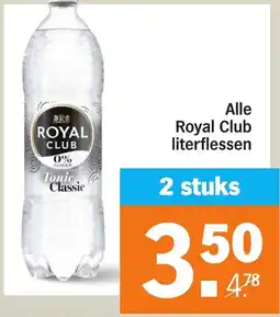 Albert Heijn Alle Royal Club literflessen aanbieding