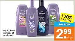 Albert Heijn Alle Andrélon shampoo of conditioner aanbieding