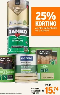 GAMMA GAMMA douglasbeits aanbieding