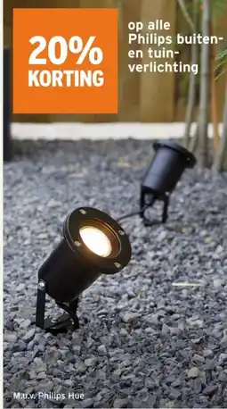 GAMMA op alle Philips buiten  en tuin verlichting aanbieding