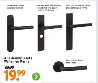 GAMMA Alle deurkruksets Wenen en Parijs aanbieding