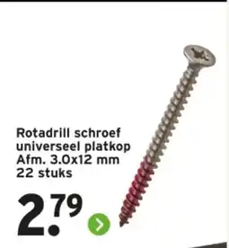 GAMMA Rotadrill schroef universeel platkop aanbieding