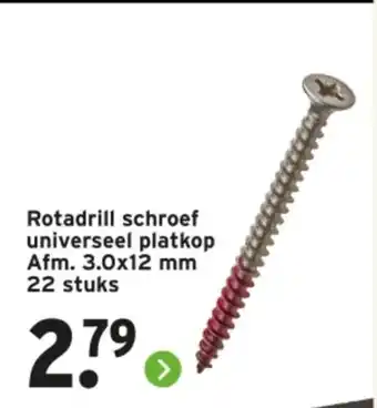 GAMMA Rotadrill schroef universeel platkop aanbieding