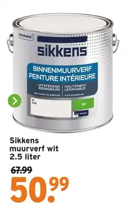 GAMMA Sikkens muurverf wit aanbieding