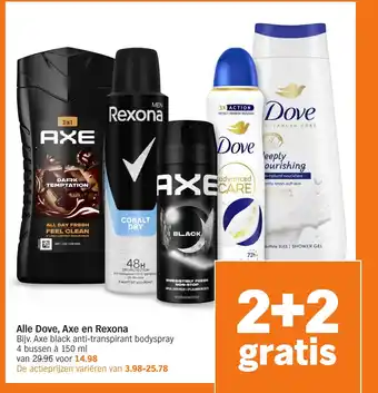 Albert Heijn Alle Dove, Axe en Rexona aanbieding