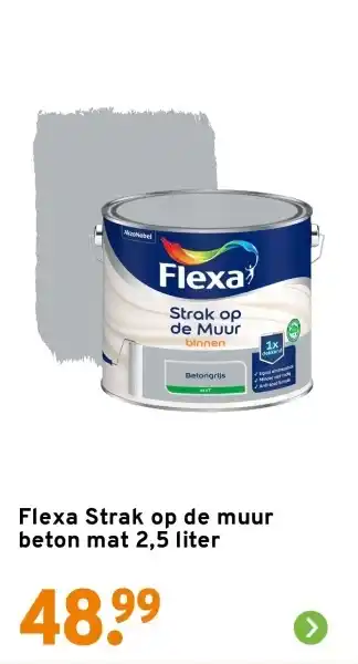 GAMMA Flexa Strak op de muur beton mat aanbieding