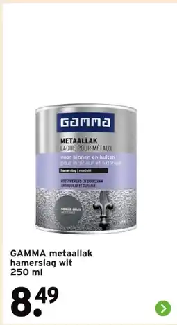 GAMMA GAMMA metaallak hamerslag wit aanbieding