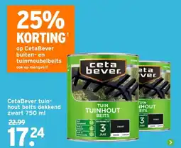 GAMMA CetaBever tuin- hout beits dekkend zwart aanbieding