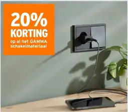 GAMMA op al het GAMMA schakelmateriaal aanbieding