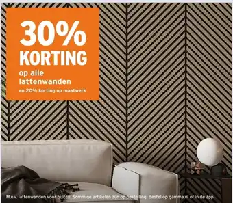 GAMMA op alle lattenwanden aanbieding