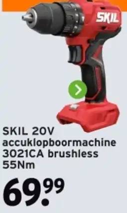 GAMMA SKIL 20V accuklopboormachine 3021CA brushless 55Nm aanbieding