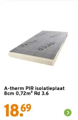 GAMMA A-therm PIR isolatieplaat aanbieding