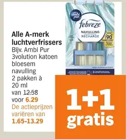 Albert Heijn Alle A merk luchtverfrissers aanbieding