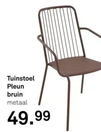 Karwei Tuinstoel Pleun bruin metaal aanbieding