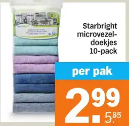 Albert Heijn Starbright microvezel doekjes 10 pack aanbieding