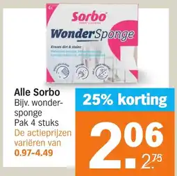 Albert Heijn Alle Sorbo aanbieding